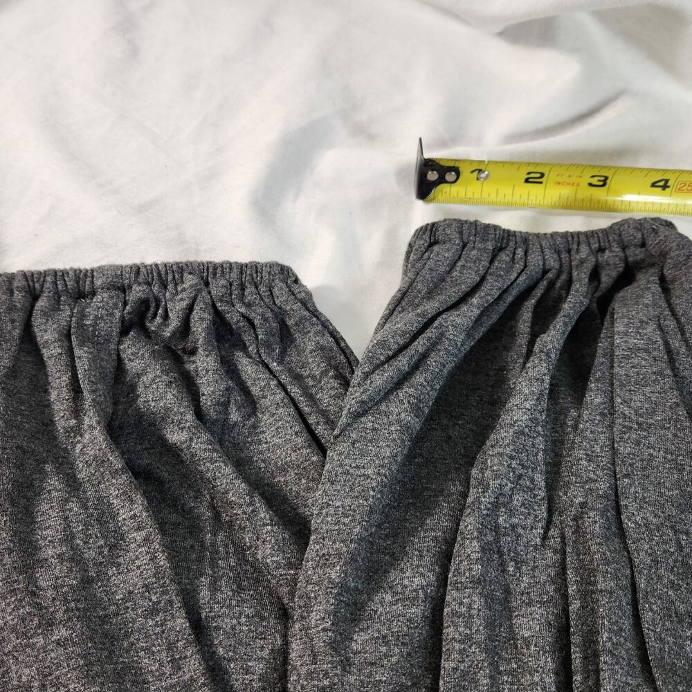 Fit Glam Fitness Pants Full Side Slits Sz S Scrunch Cuffs Exercise Women’s Grey - Picture 10 of 14